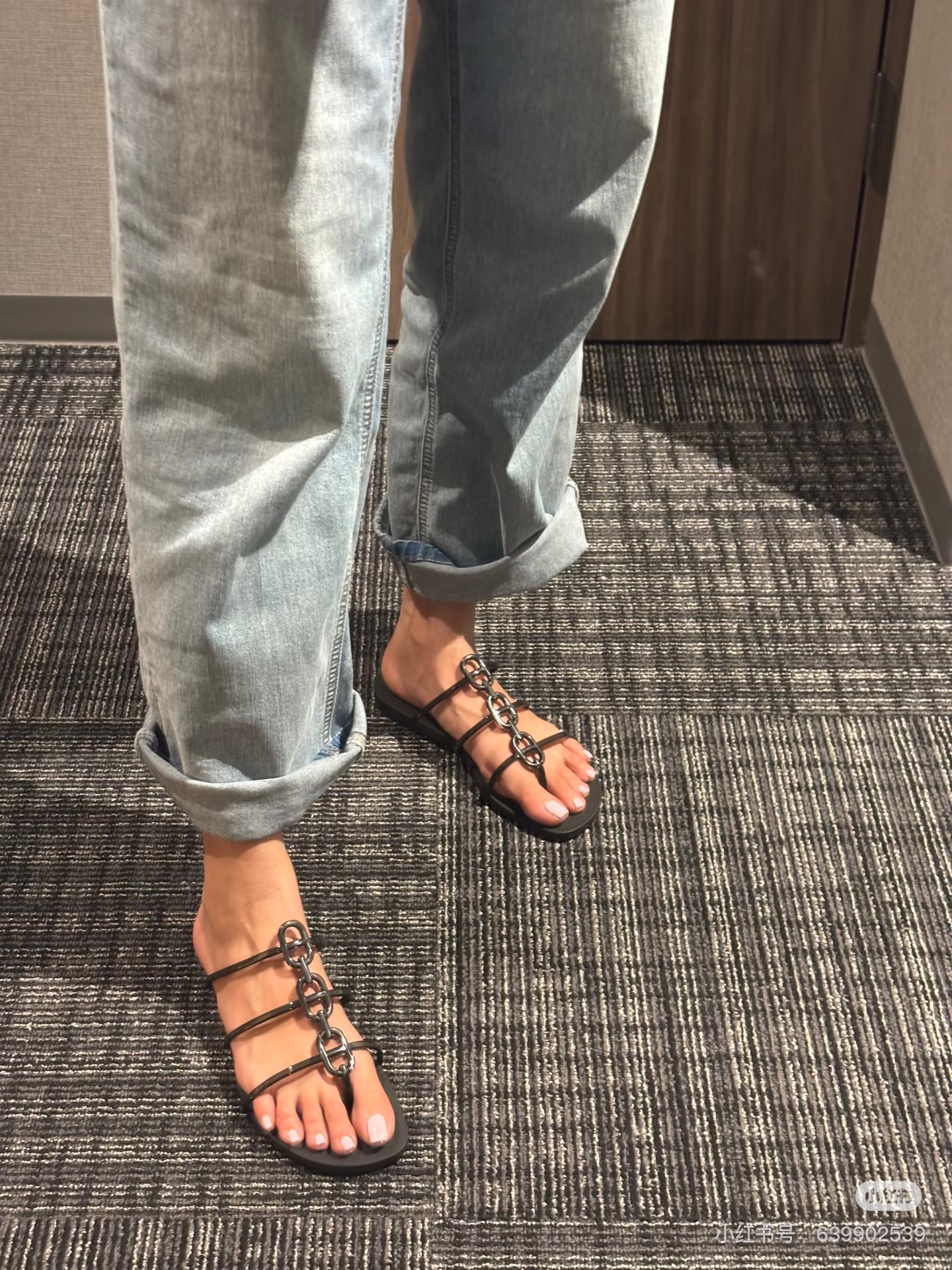 Hermes Mykonos sandal - Noir 黑色 - Image 4