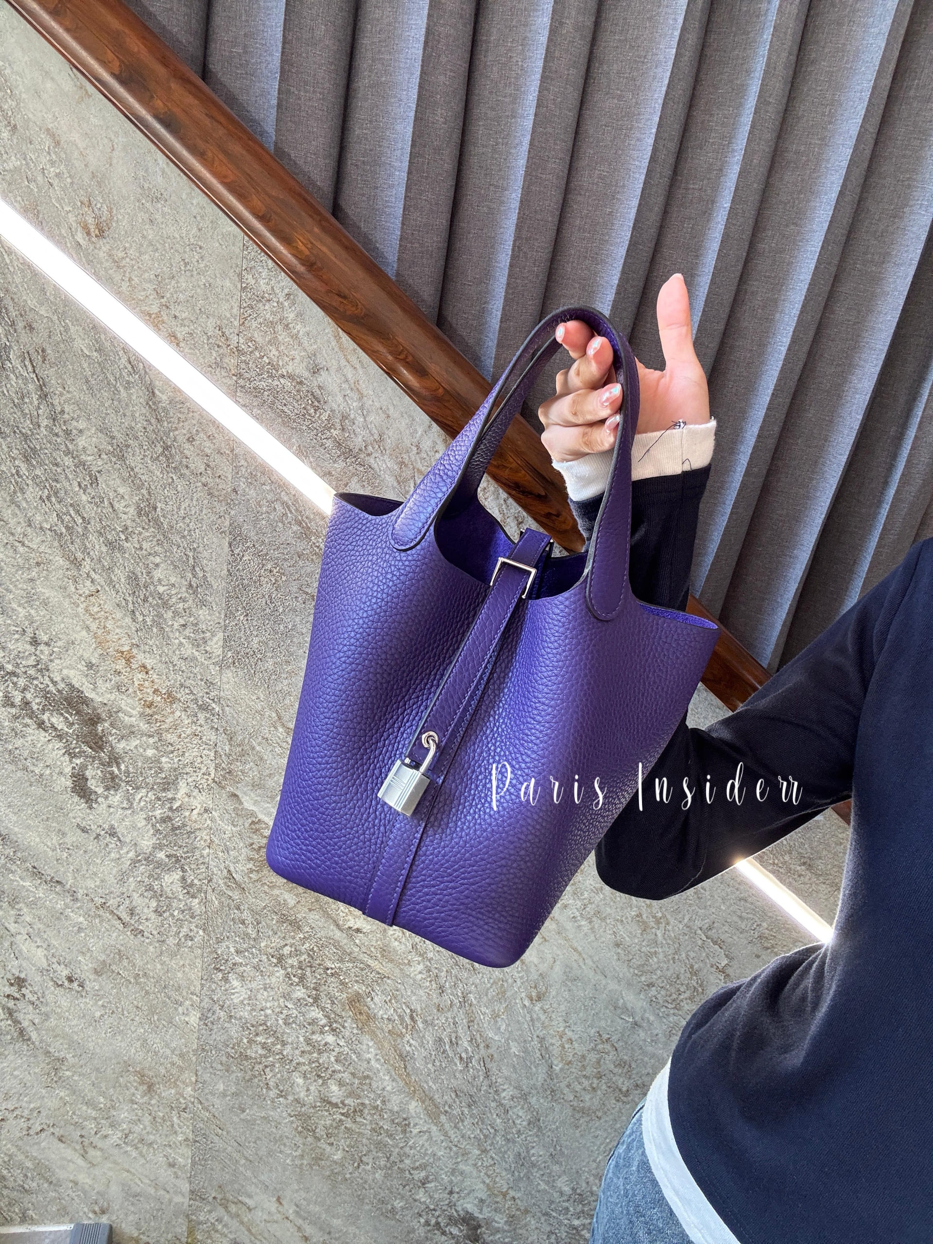 Hermes Picotin 18 - X3 Purple CK - Image 4