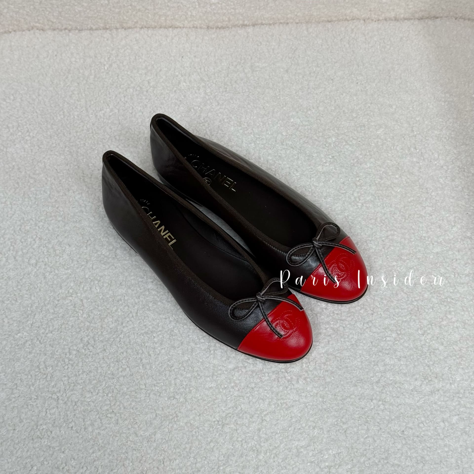 Chanel 26S Bella Flats G02819 - Dark Brown & Red(深啡色及紅色) - Image 2