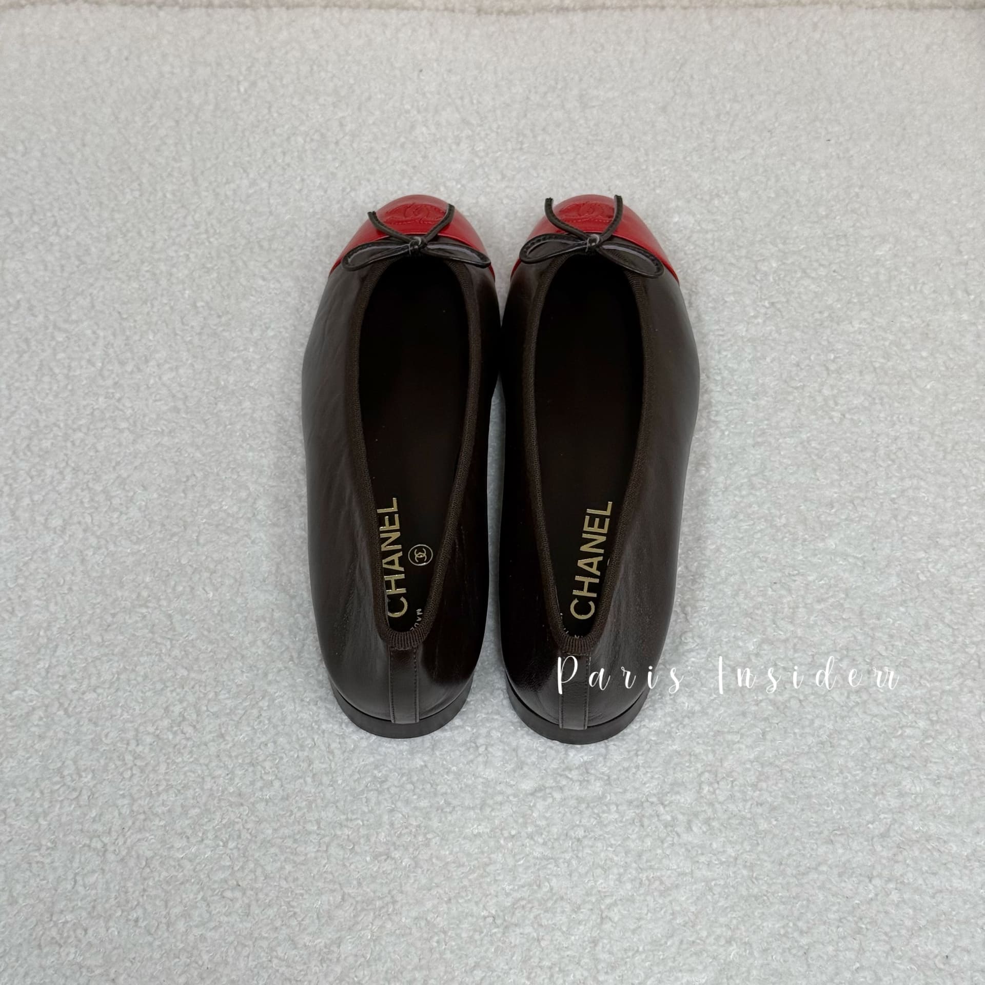 Chanel 26S Bella Flats G02819 - Dark Brown & Red(深啡色及紅色) - Image 3