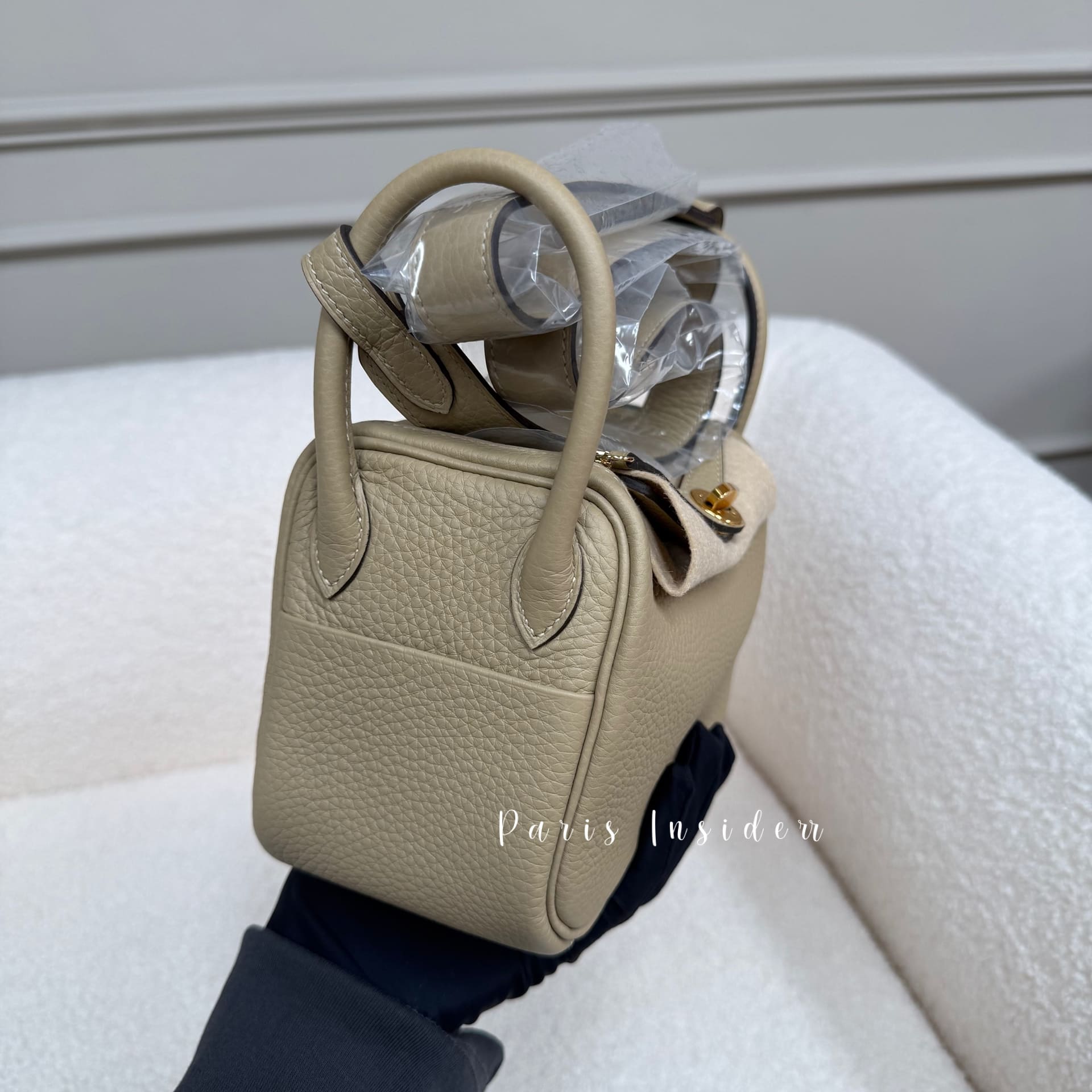 Hermes Mini Lindy II - S2 Trench GHW (風衣灰 金扣) - Image 2