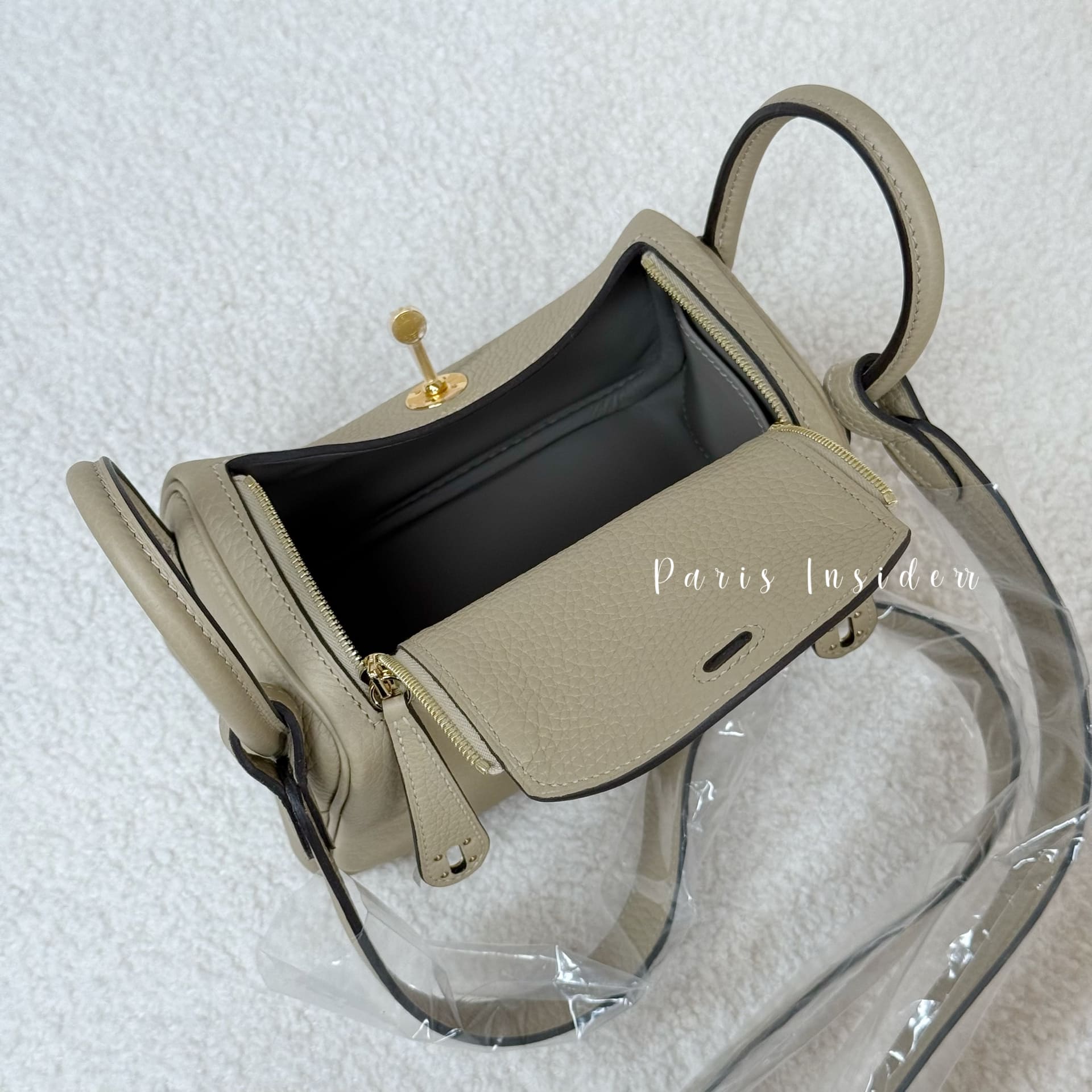 Hermes Mini Lindy II - S2 Trench GHW (風衣灰 金扣) - Image 4