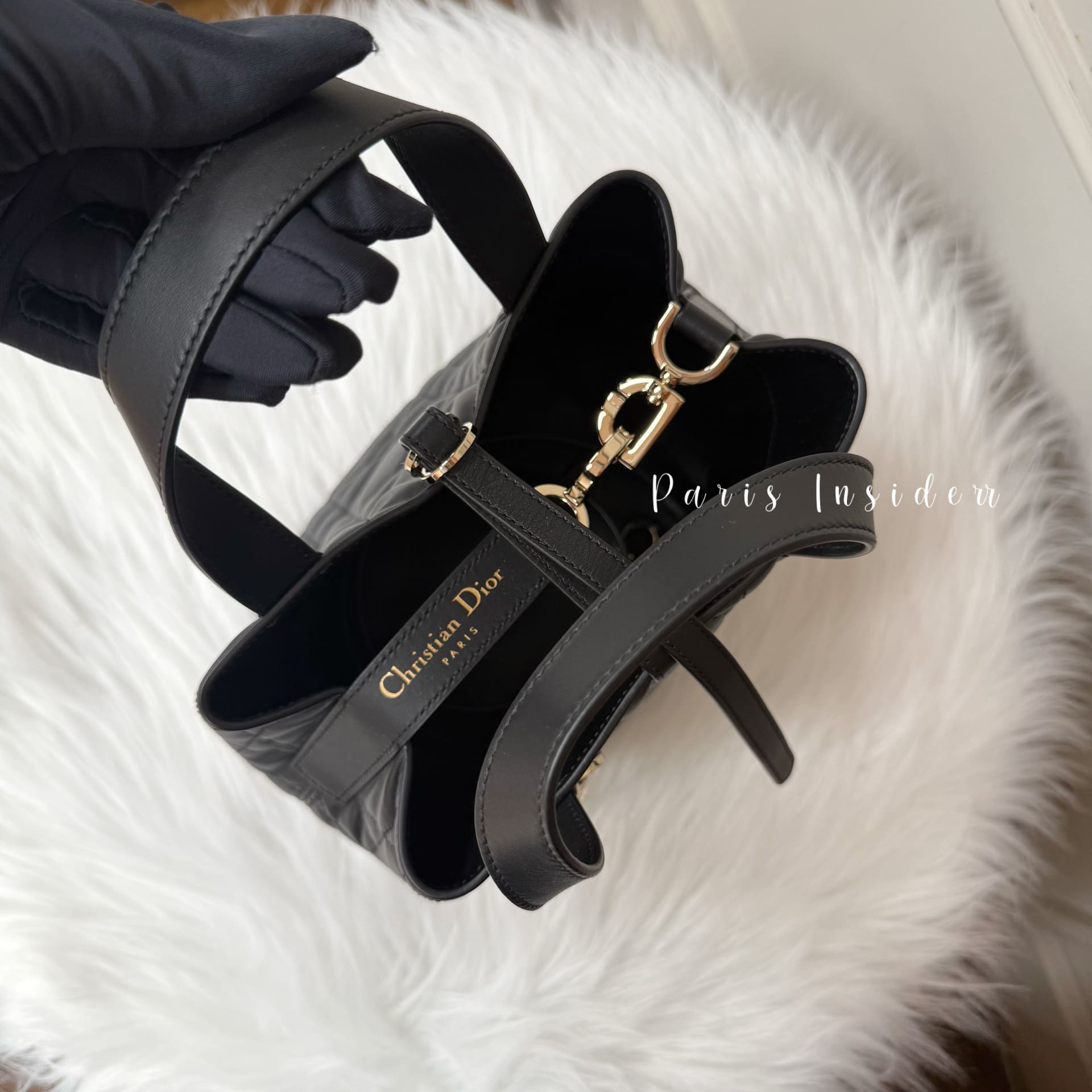 Dior Small Toujours Vertical Tote Bag - Black (黑色) - Image 3