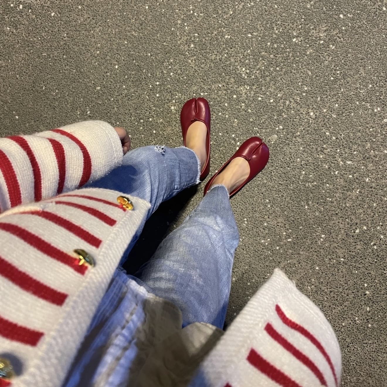 Maison Margiela Tabi Ballerina - Red (紅色) - Image 3