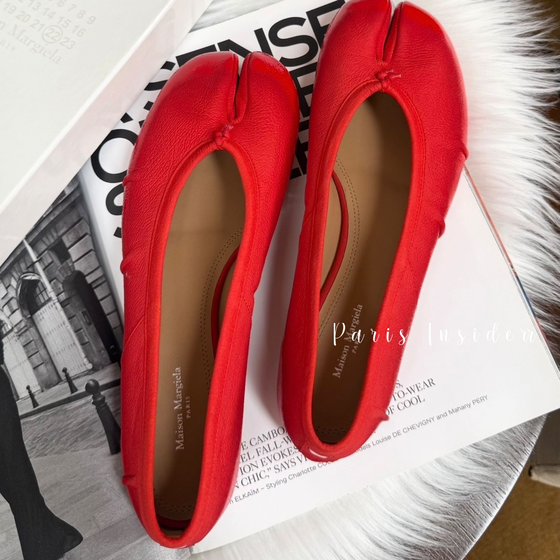 Maison Margiela Tabi Ballerina - Red (紅色) - Image 2