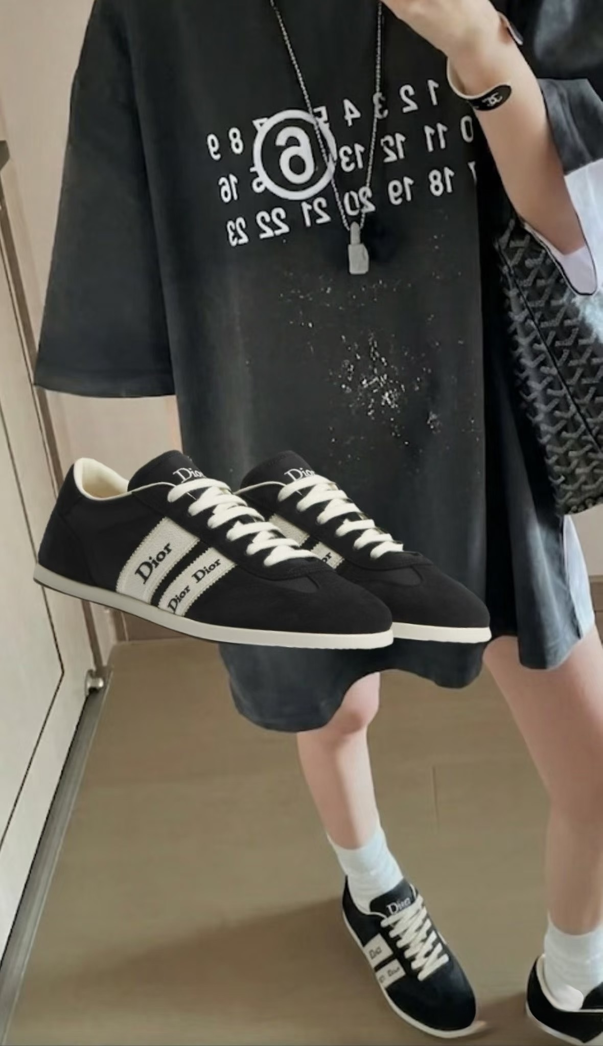 Christian Dior Ribbon Sneaker - Black (黑色) - Image 5