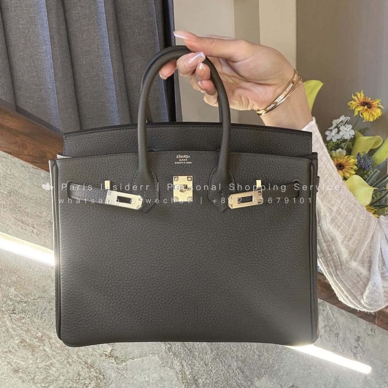 Hermes Birkin 25 - V8 Vert Loden GHW (深橄欖綠) - Image 4