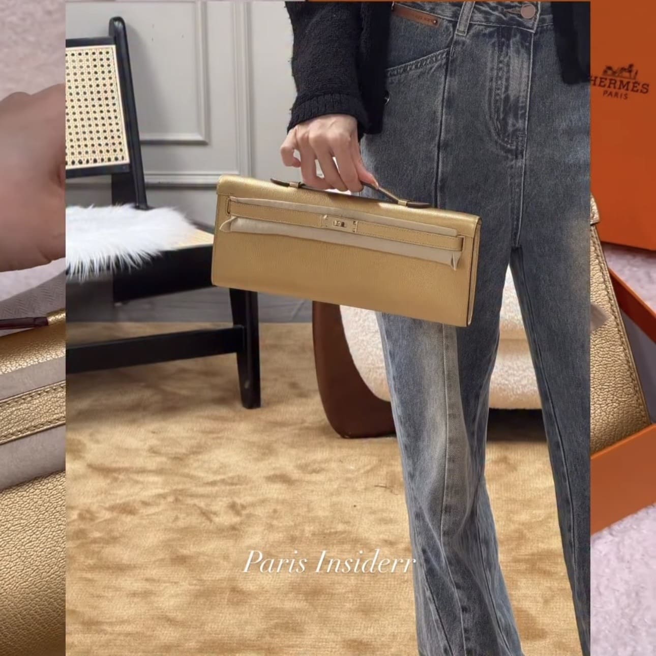 Hermes Kelly Cut - Y9 Dore GHW (鎏金色) - Image 4
