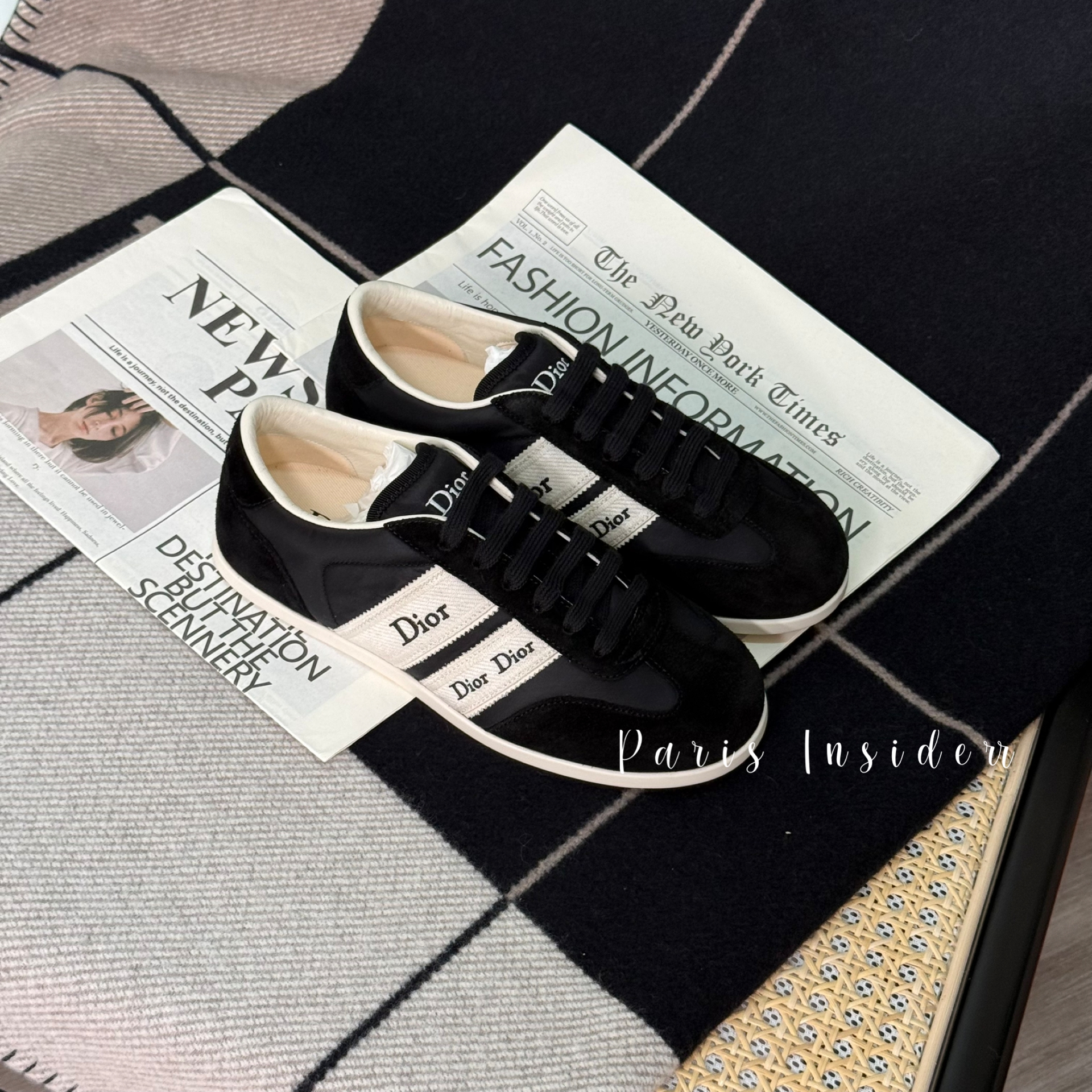 Christian Dior Ribbon Sneaker - Black (黑色)