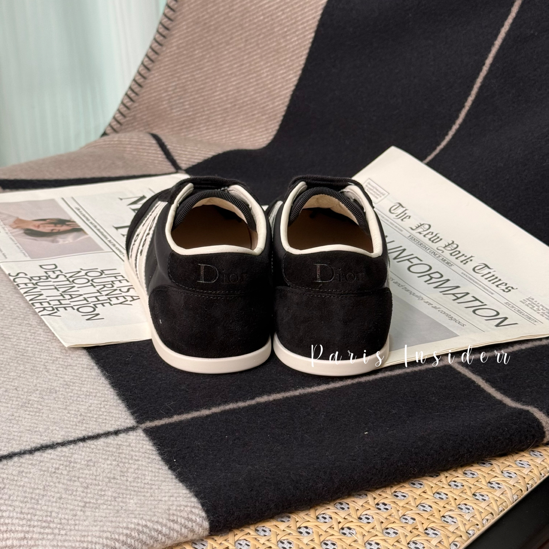 Christian Dior Ribbon Sneaker - Black (黑色) - Image 4