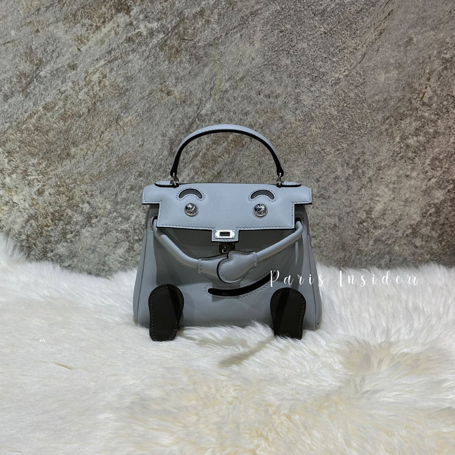 Hermes Kelly Doll - 8U Bleu Glacier PHW (冰川藍)