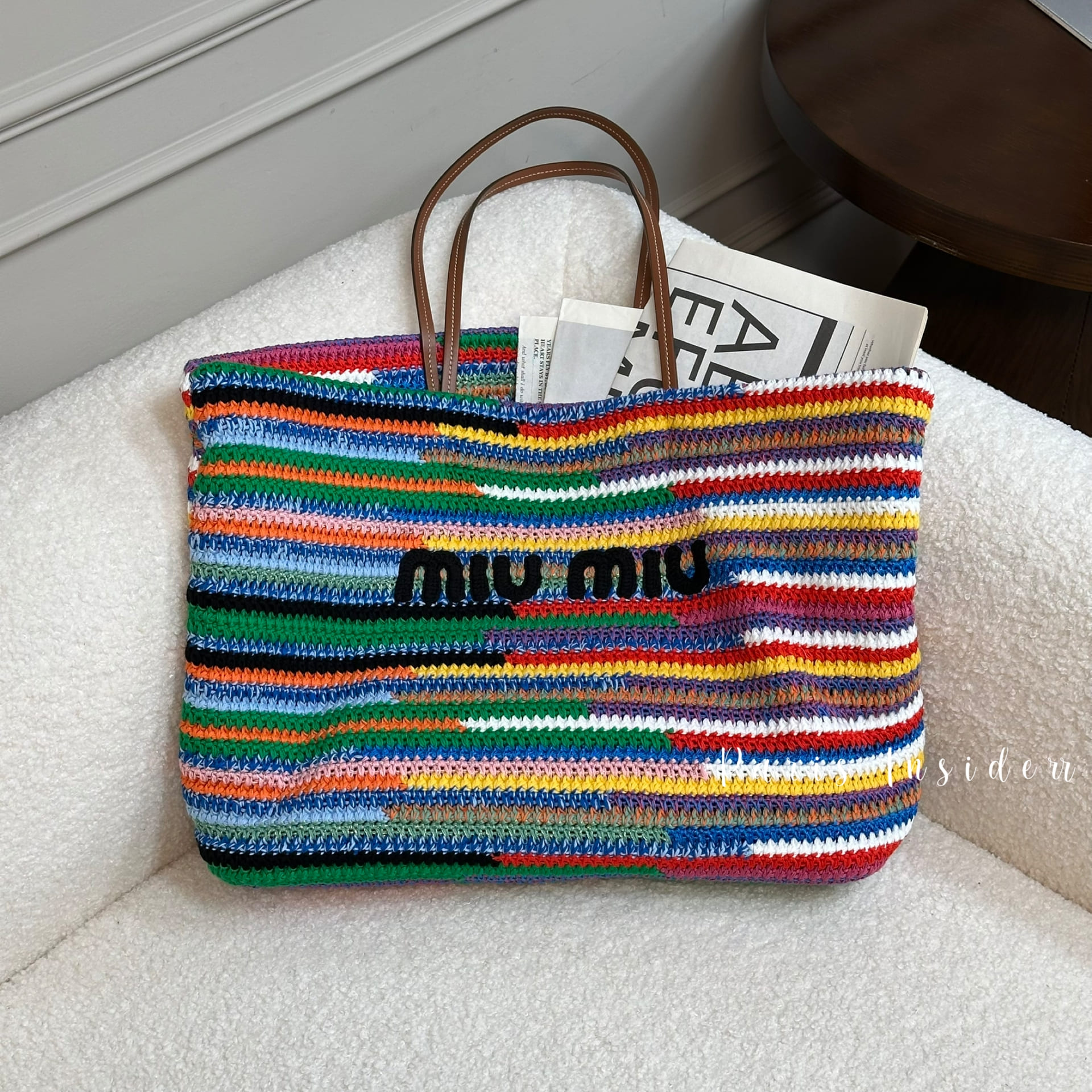 Miu Miu Crochet Tote Bag - Multicolored (彩色)
