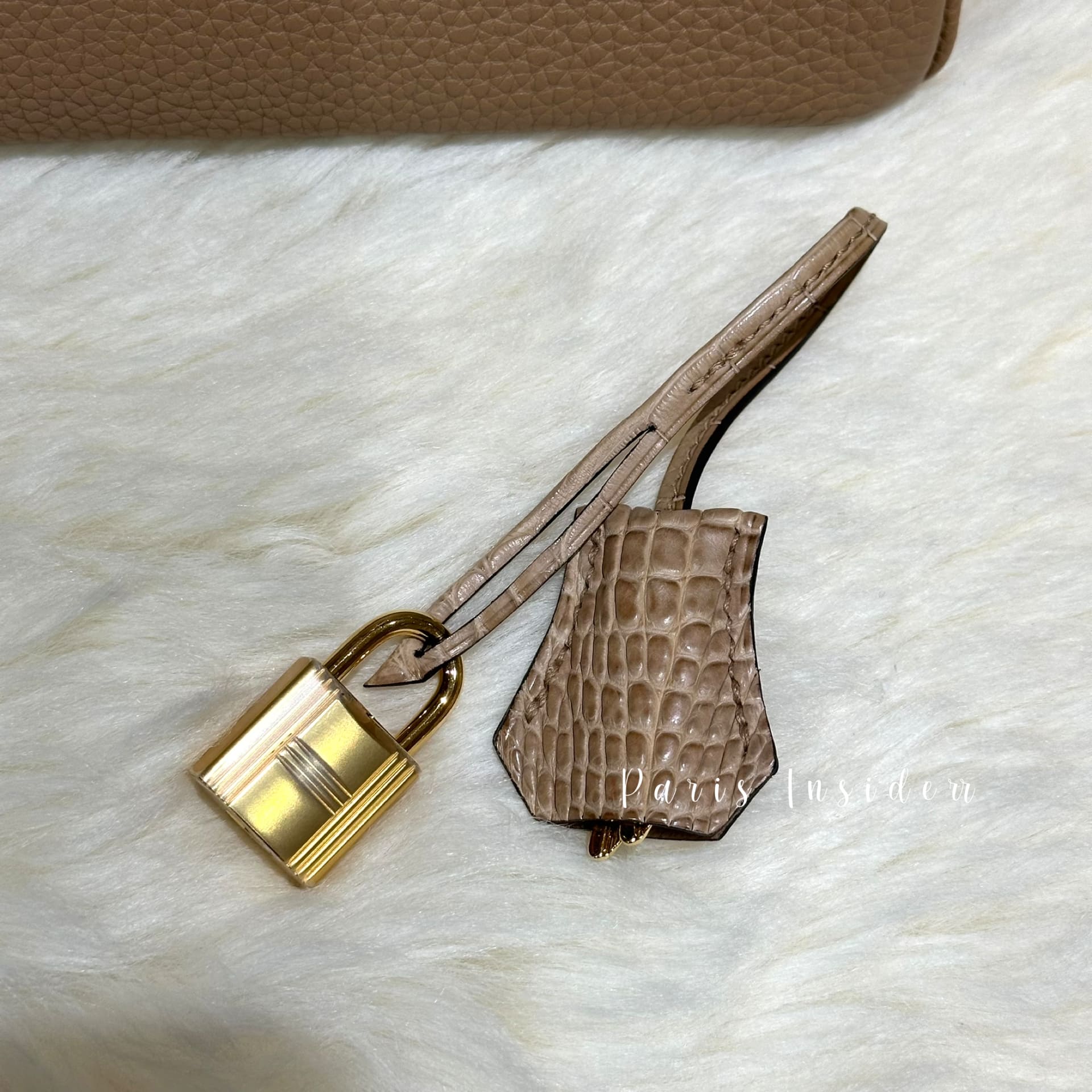 Hermes Birkin 25 Touch Croco PBHW - 0M Chai (奶茶色) - Image 4