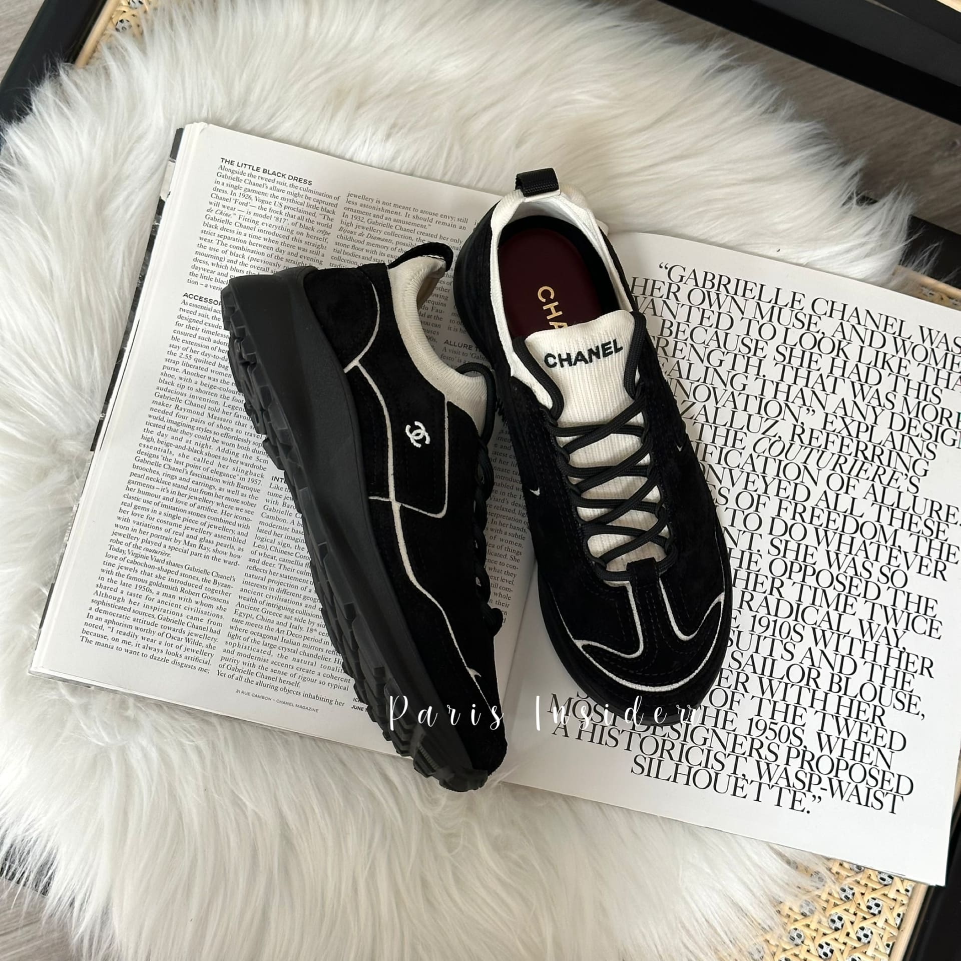 Chanel 26A Trainers G47415 - Black & White (黑/白) - Image 2