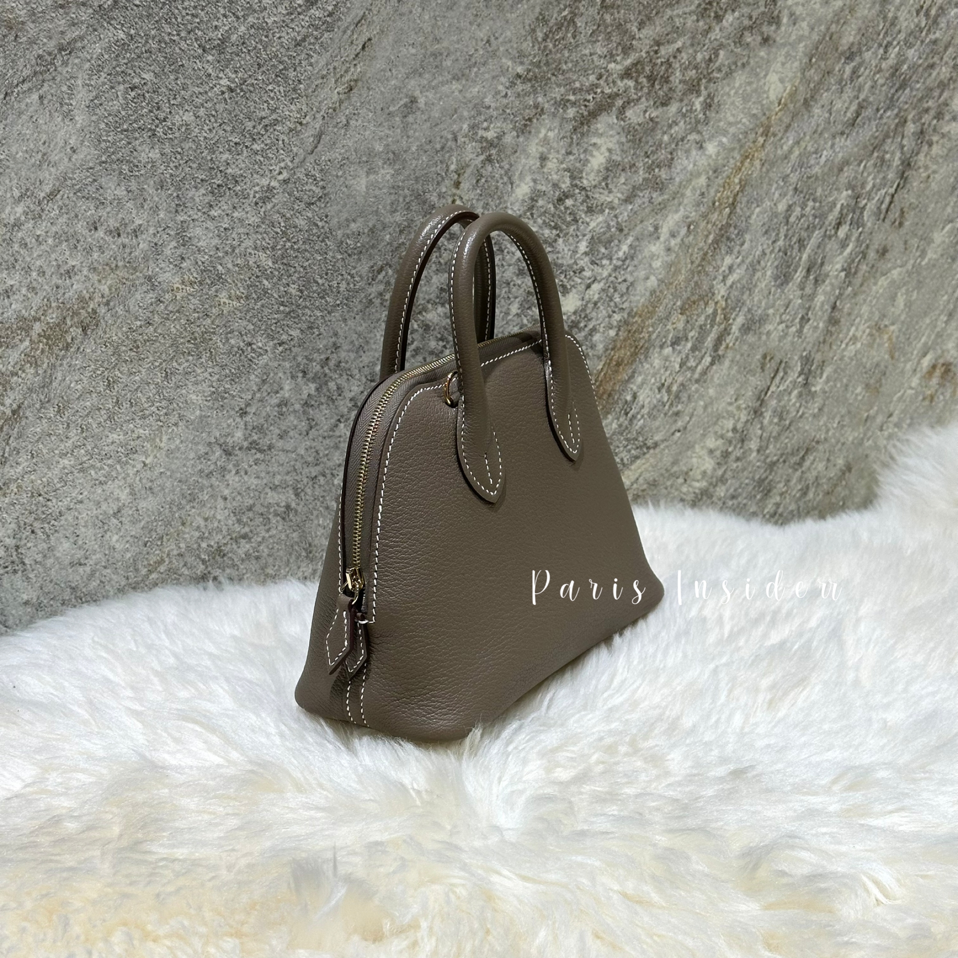 Hermes Mini Bolide - Etoupe GHW (大象灰 金扣) - Image 3