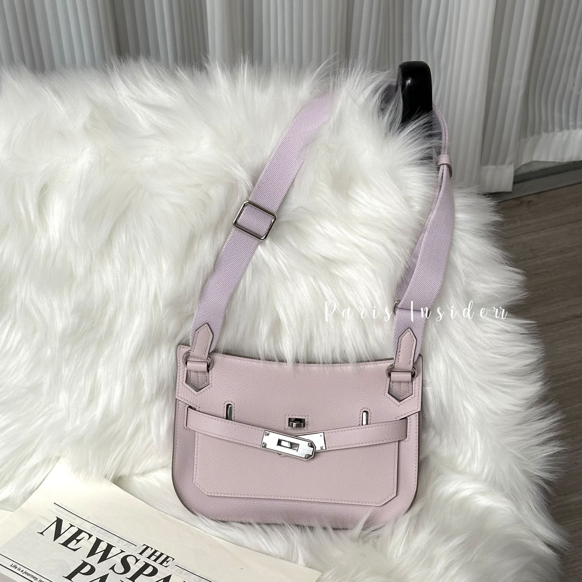 Hermes Mini Jypsiere - 9W Mauve Pale PHW (夢幻紫 銀扣)