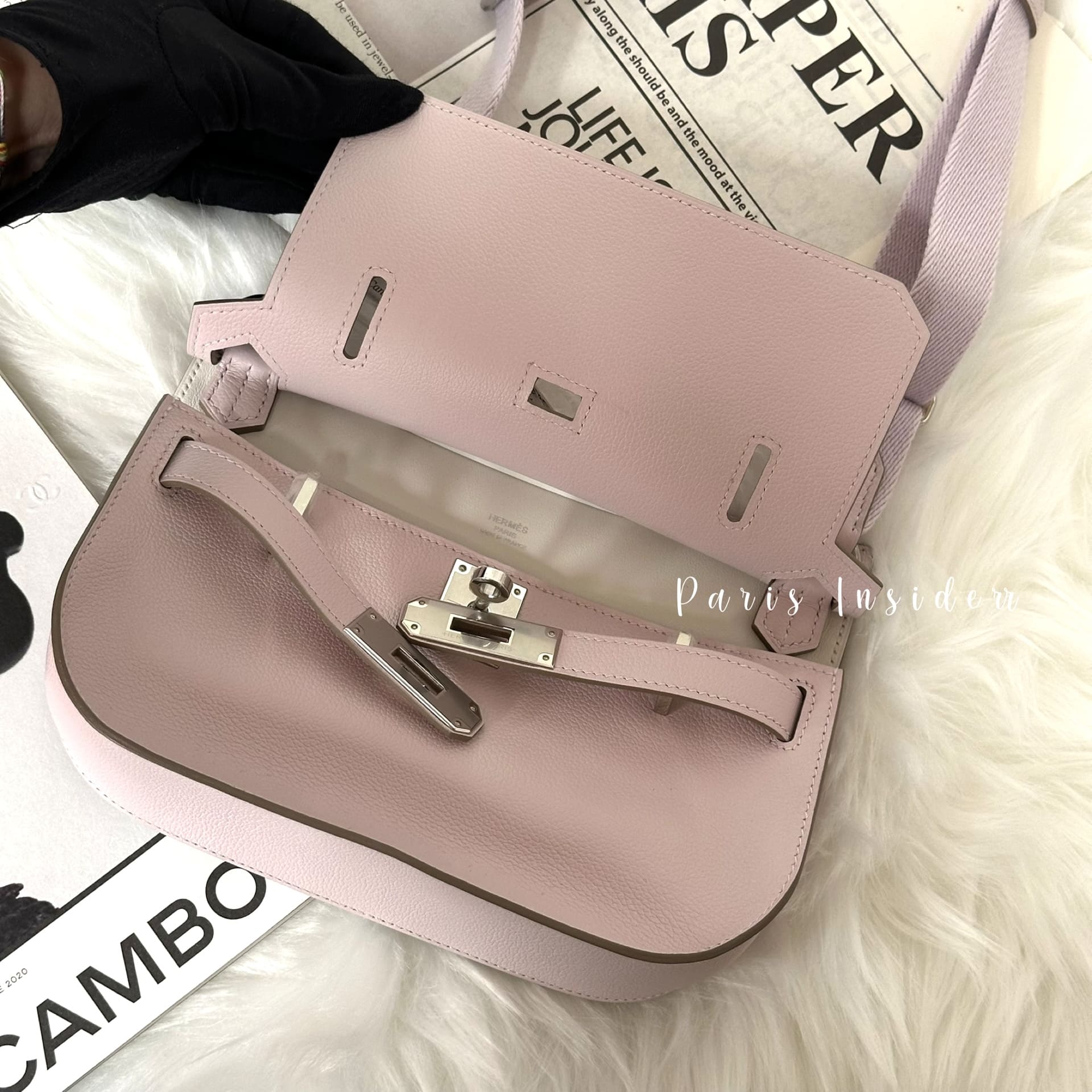 Hermes Mini Jypsiere - 9W Mauve Pale PHW (夢幻紫 銀扣) - Image 2