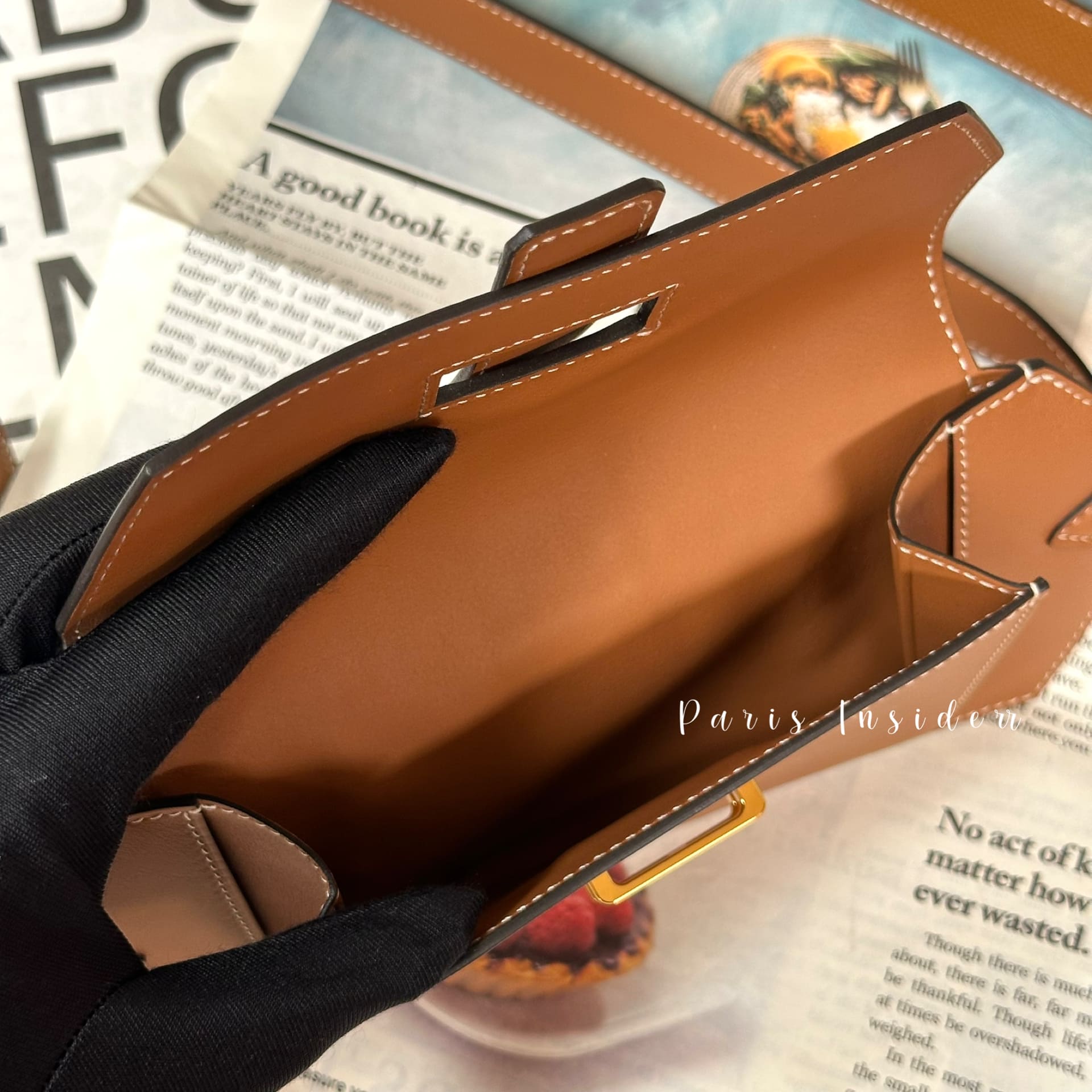 Hermes Elan Pocket 24 belt - Gold GHW (金棕色 金扣) - Image 2