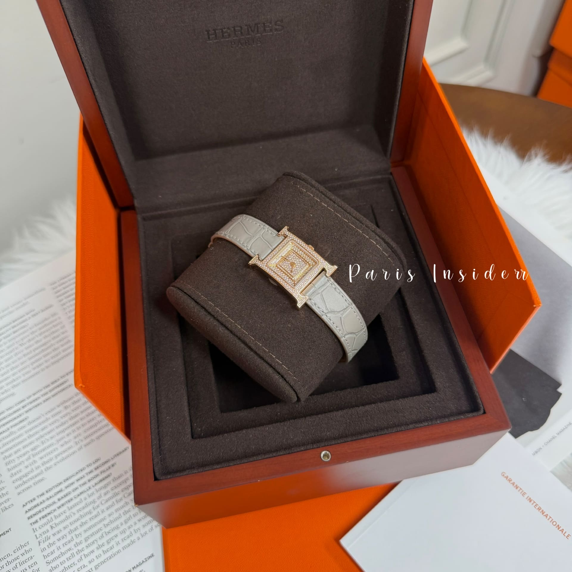 Hermes Heure H watch 25mm - Gris Perle (珍珠灰) - Image 3