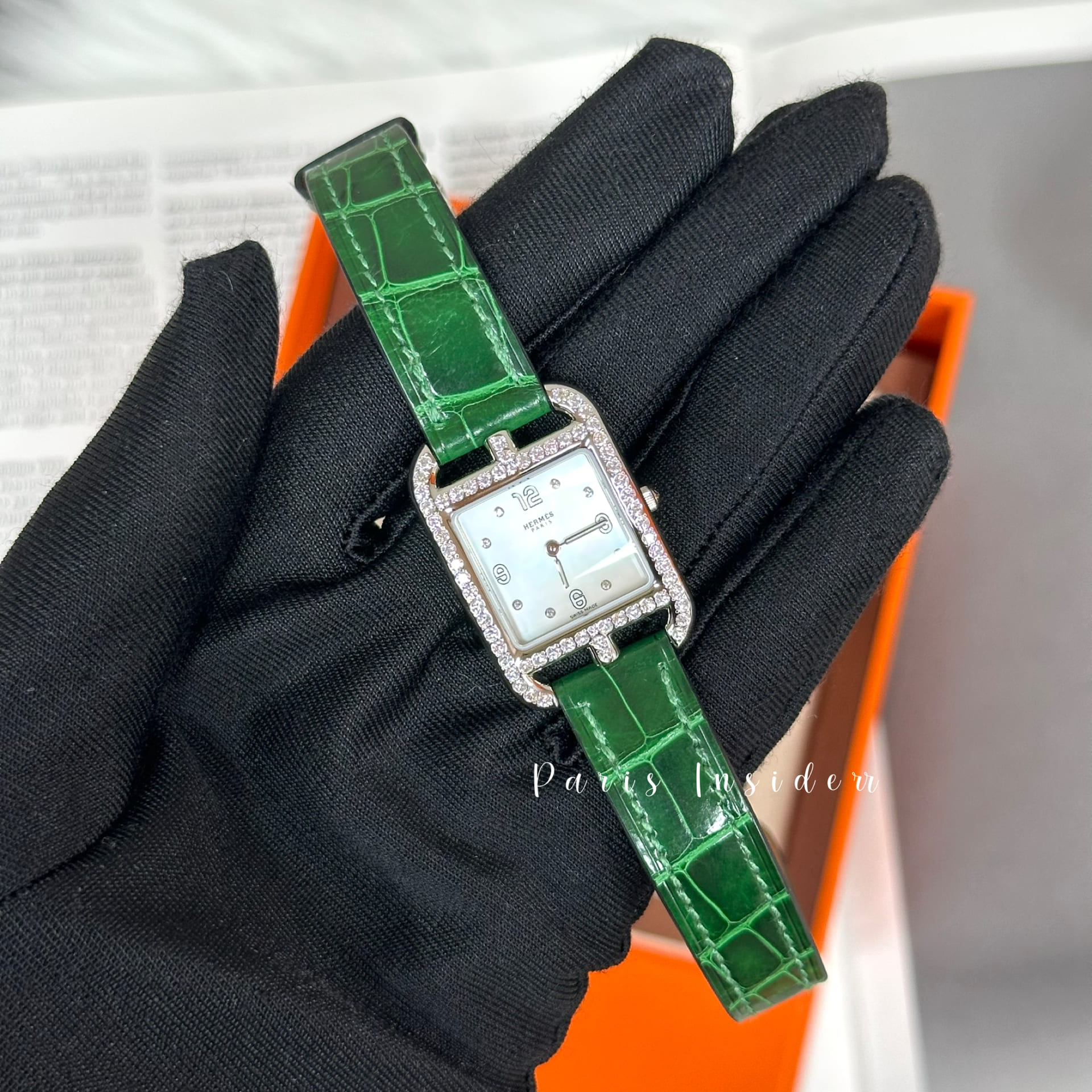Hermes Cape Cod watch 31mm - Vert Moyen (中綠色) - Image 2