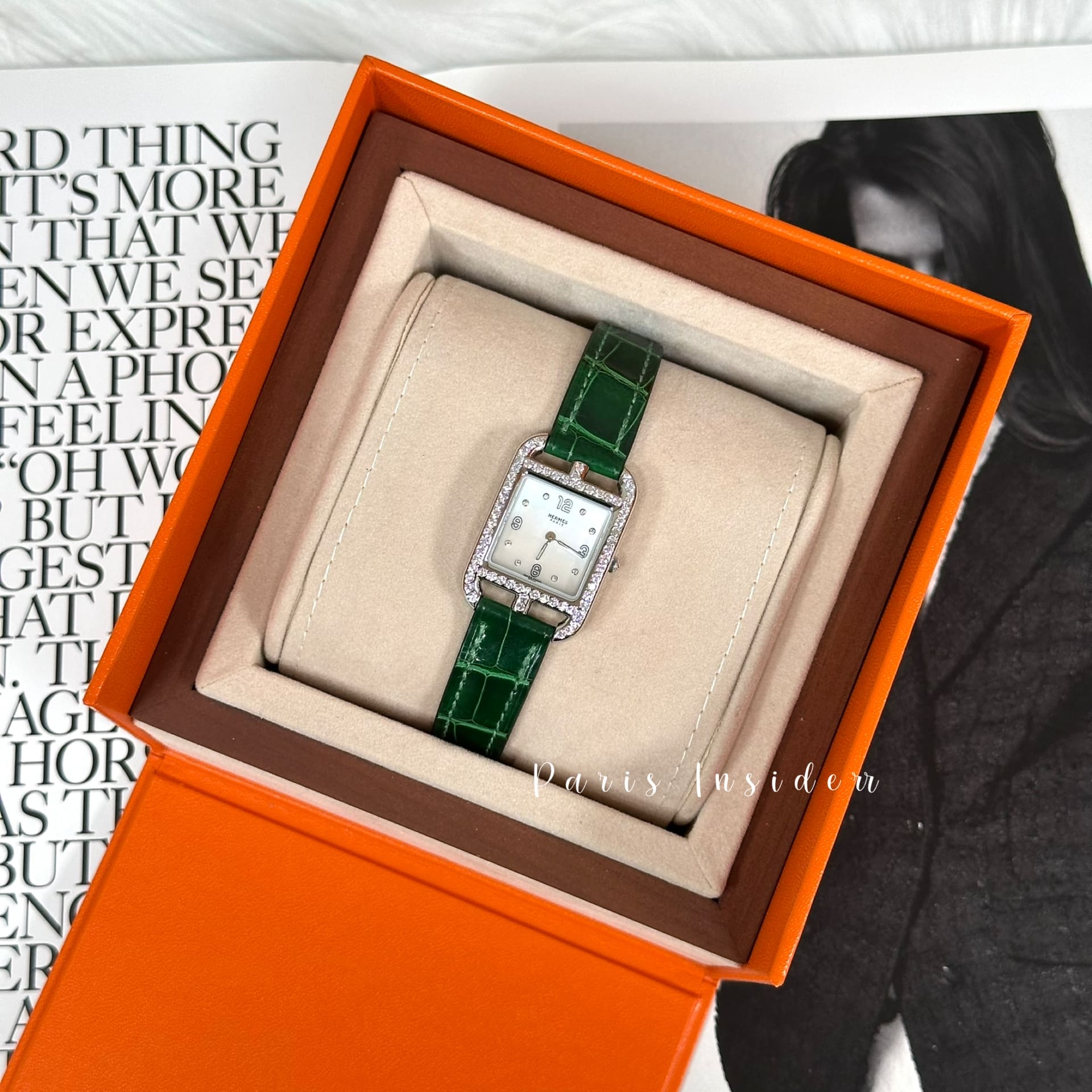 Hermes Cape Cod watch 31mm - Vert Moyen (中綠色)