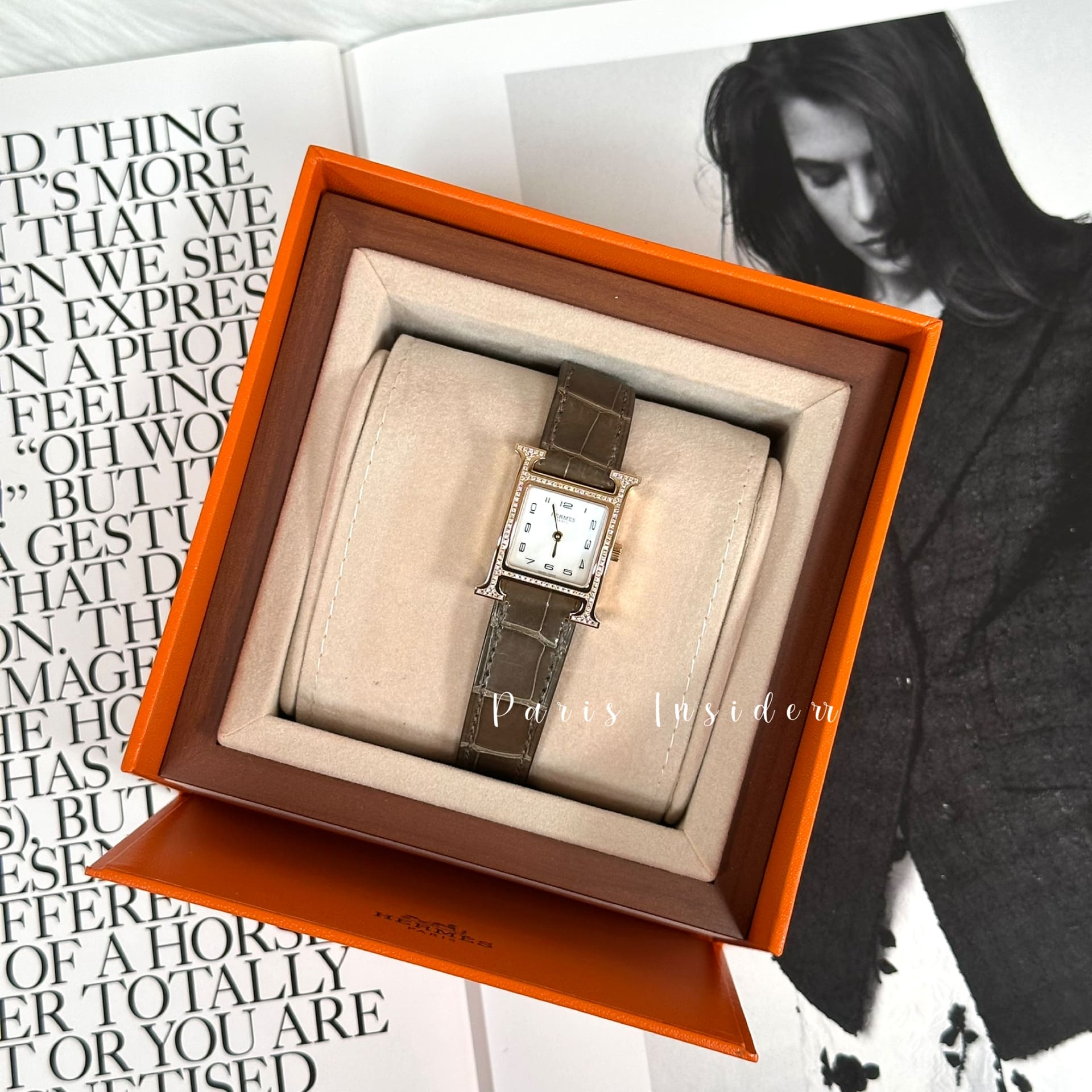 Hermes Heure H watch 25mm - Etoupe (大象灰) - Image 2