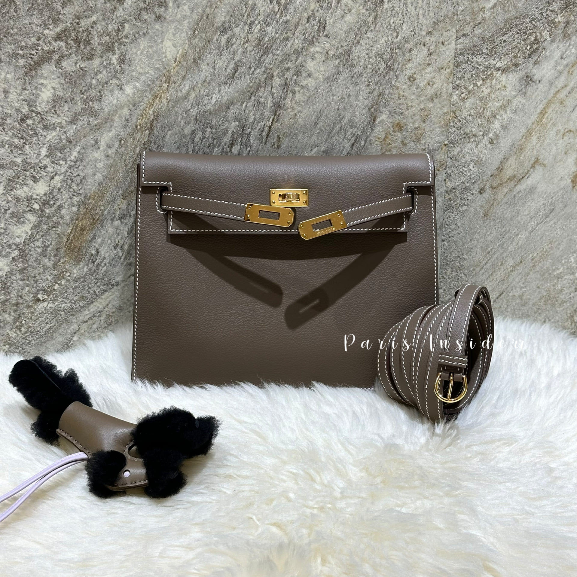 Hermes Kelly Danse - 18 Etoupe GHW (大象灰 金扣)
