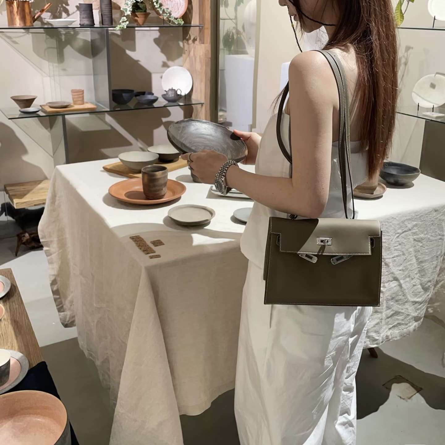 Hermes Kelly Danse - 18 Etoupe GHW (大象灰 金扣) - Image 6