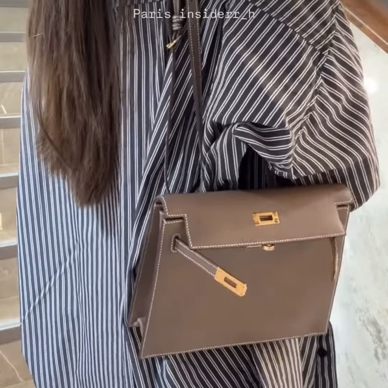 Hermes Kelly Danse - 18 Etoupe GHW (大象灰 金扣) - Image 5