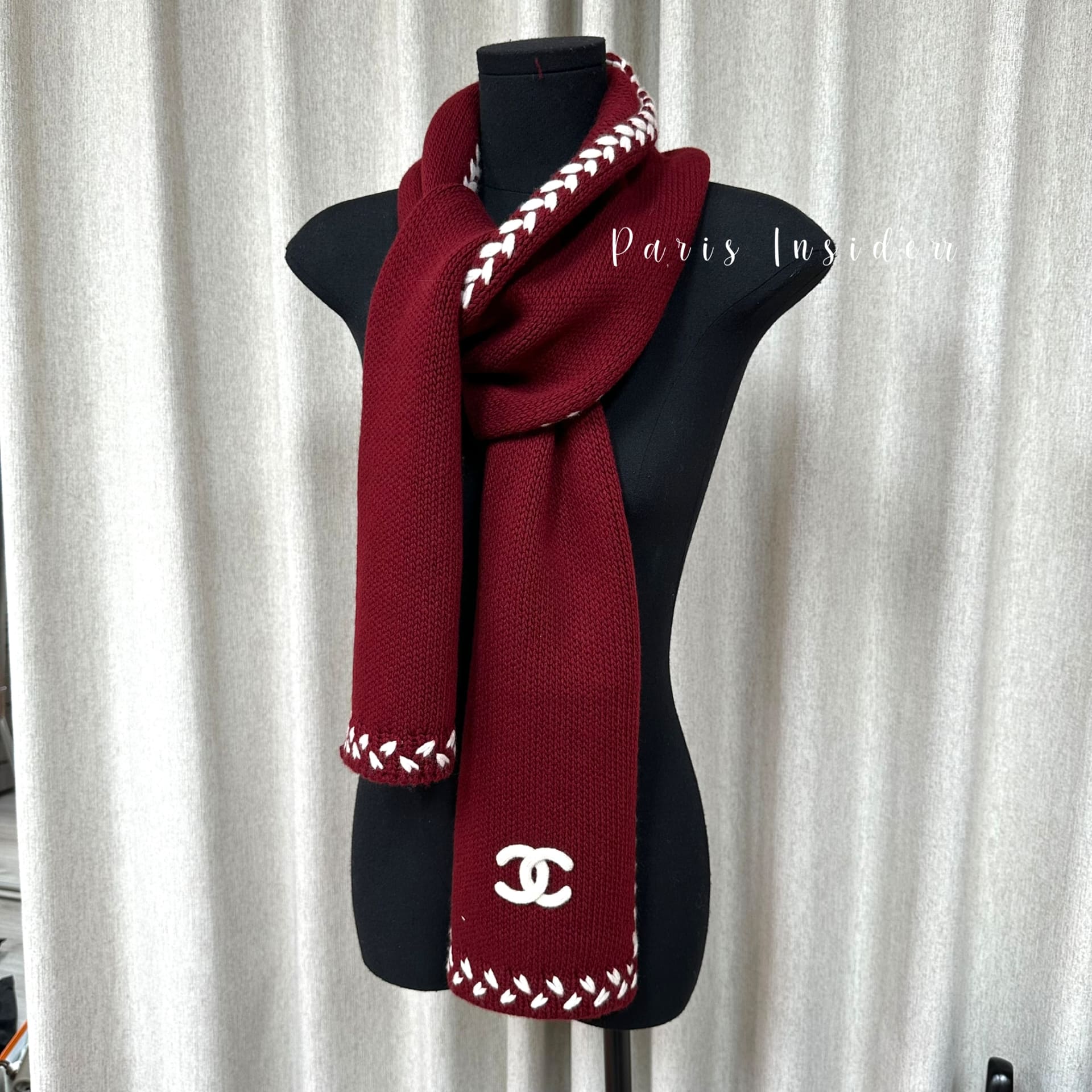 Chanel scarf - Burgundy (酒紅色) - Image 2