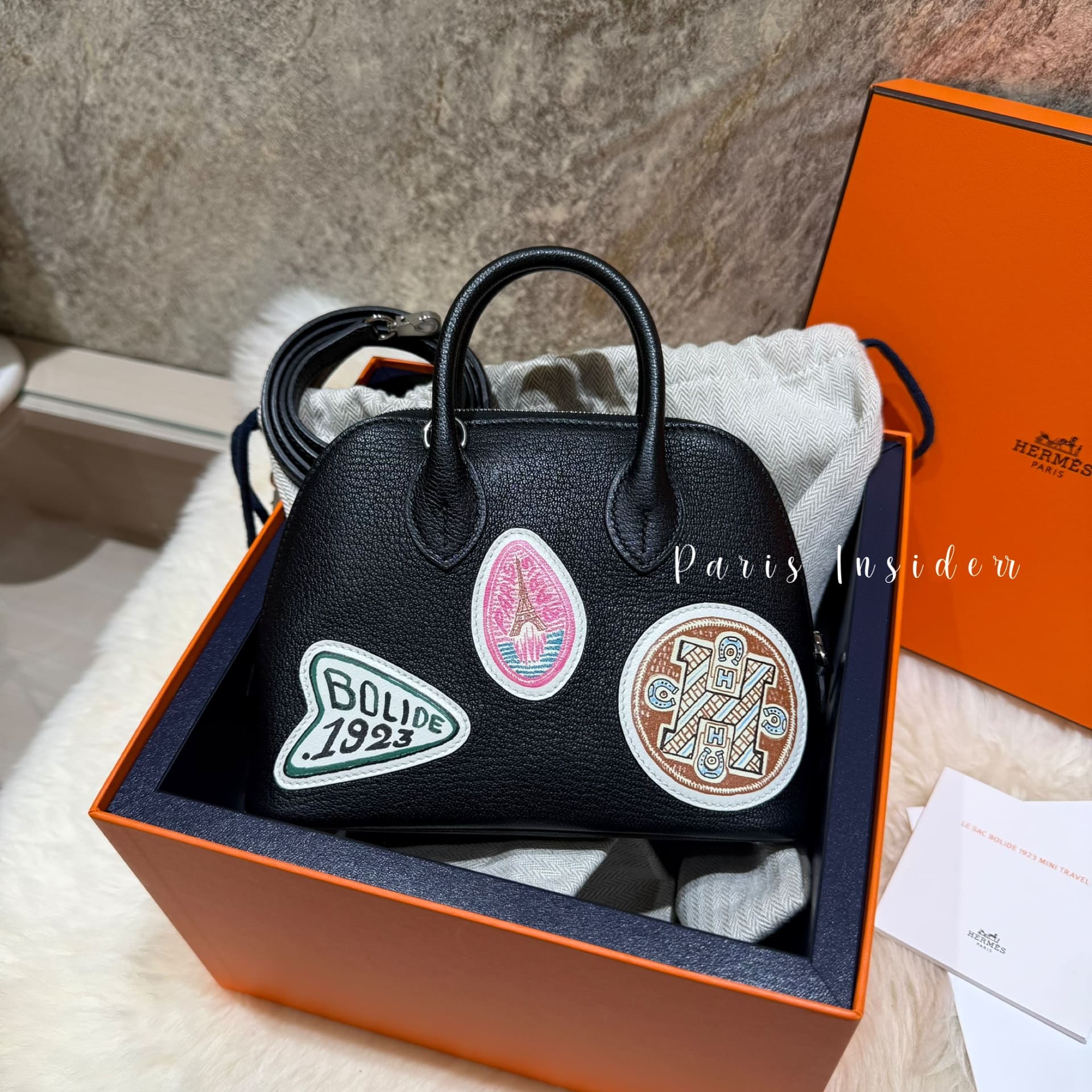Hermes Mini Bolide 1923 Travel - 89 Noir (黑色)