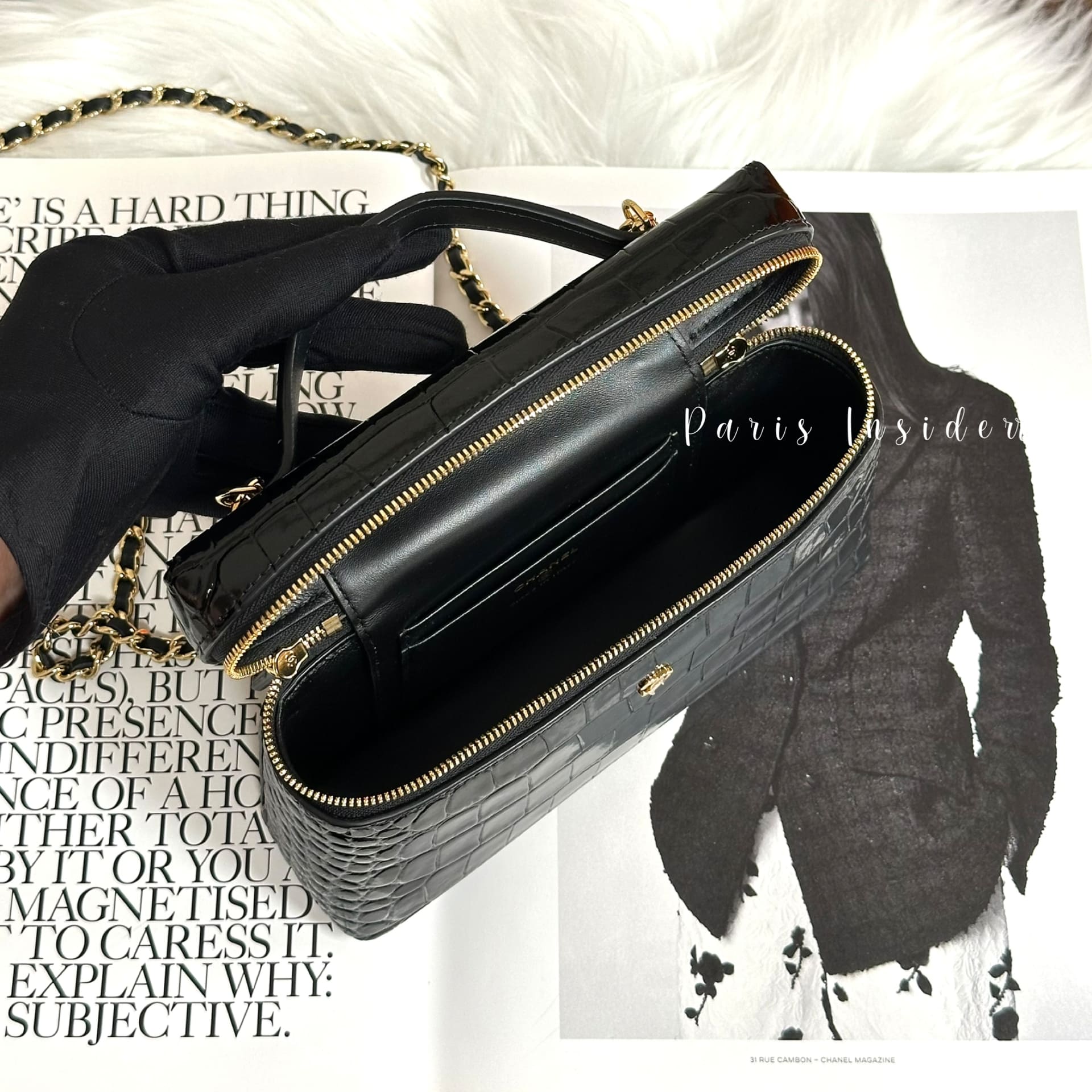 Chanel 26A Vanity with Chain - Black (黑色) - Image 2