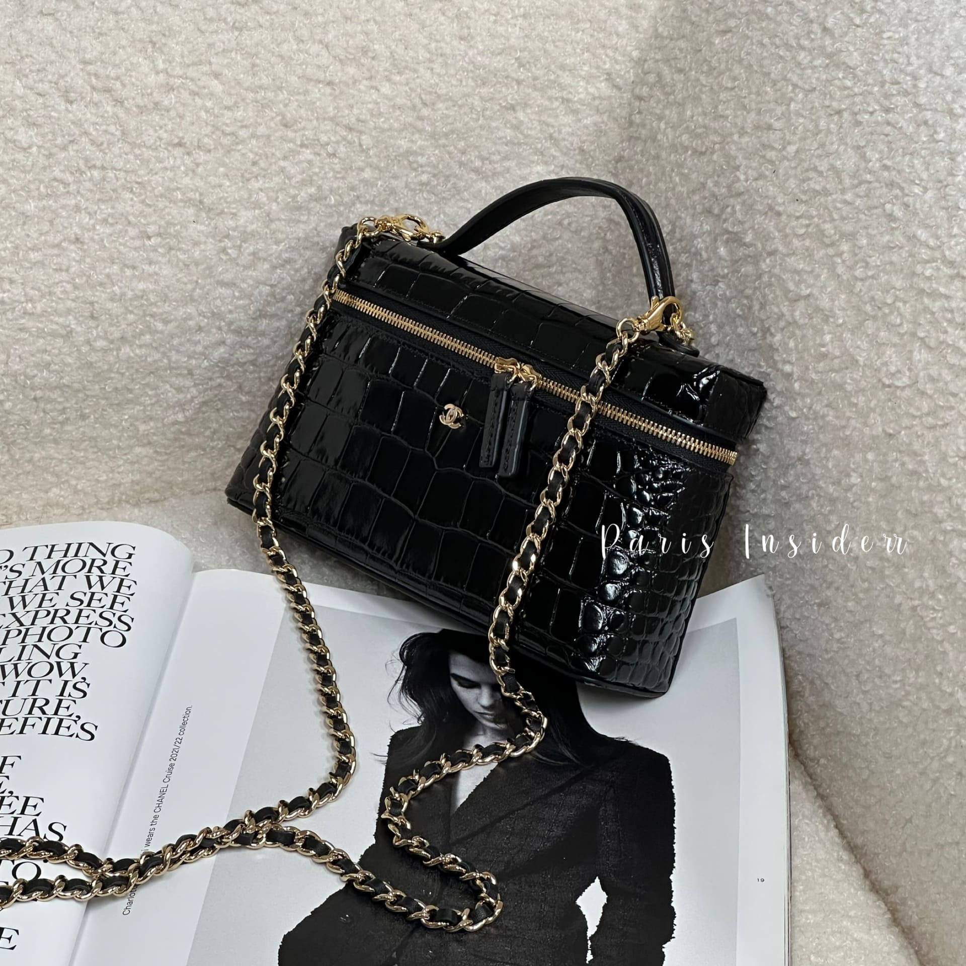 Chanel 26A Vanity with Chain - Black (黑色) - Image 3