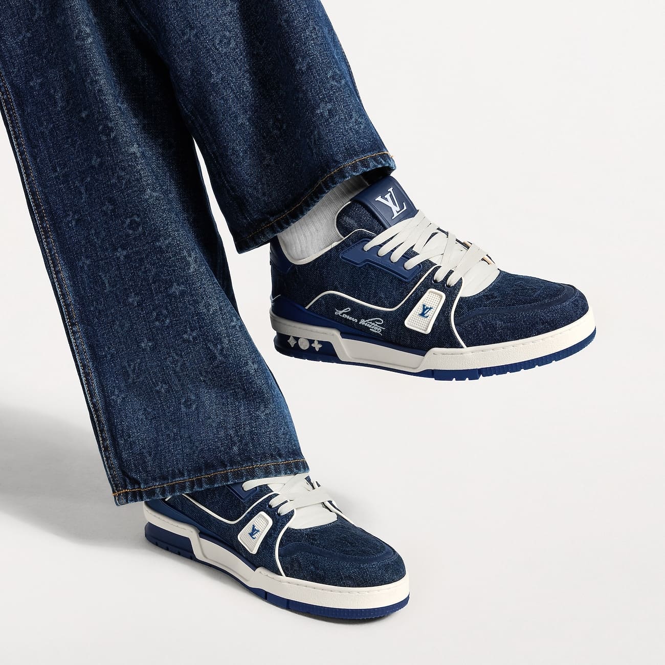 Louis Vuitton Trainer Sneaker - Bleu (藍色) - Image 5
